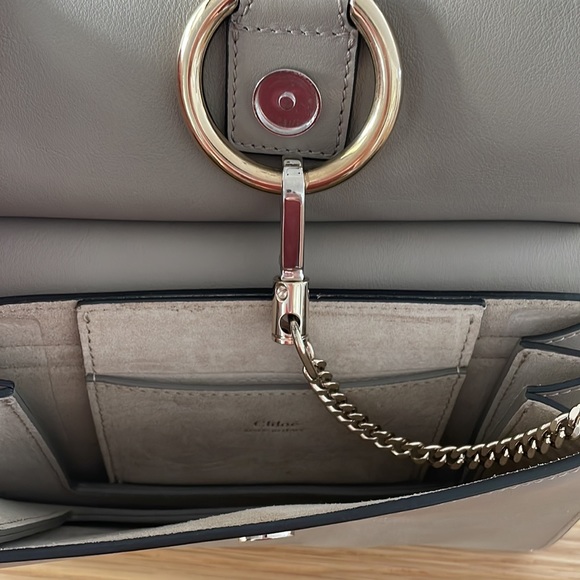 Chloe Faye mini chain purse - smooth suede - Picture 3 of 5